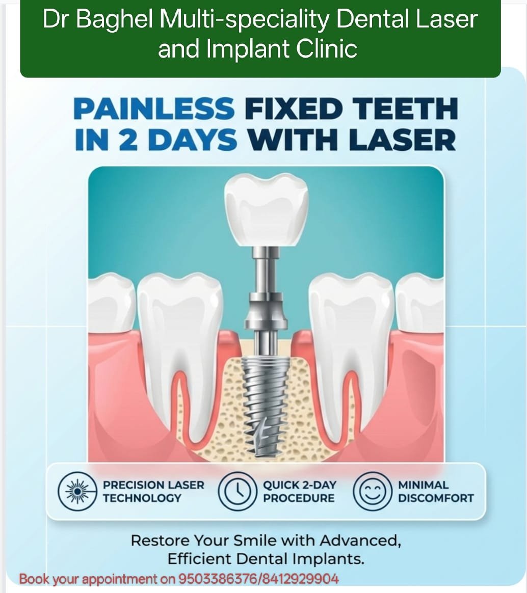Fixed tooth in 2 days from expert Dr Baghel(BDS,MDS)